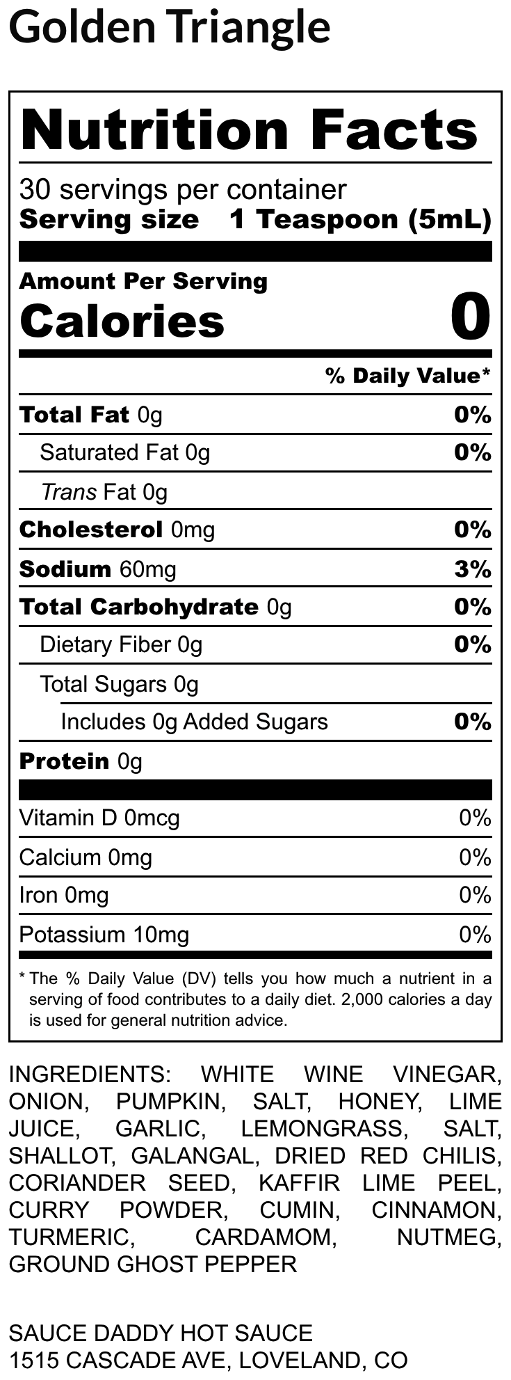 Golden Triangle Pumpkin Curry Hot Sauce discounted 4 pack