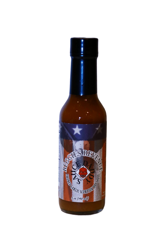 Reggie's Revenge Smoked Garlic and Scorpion Pepper Hot Sauce