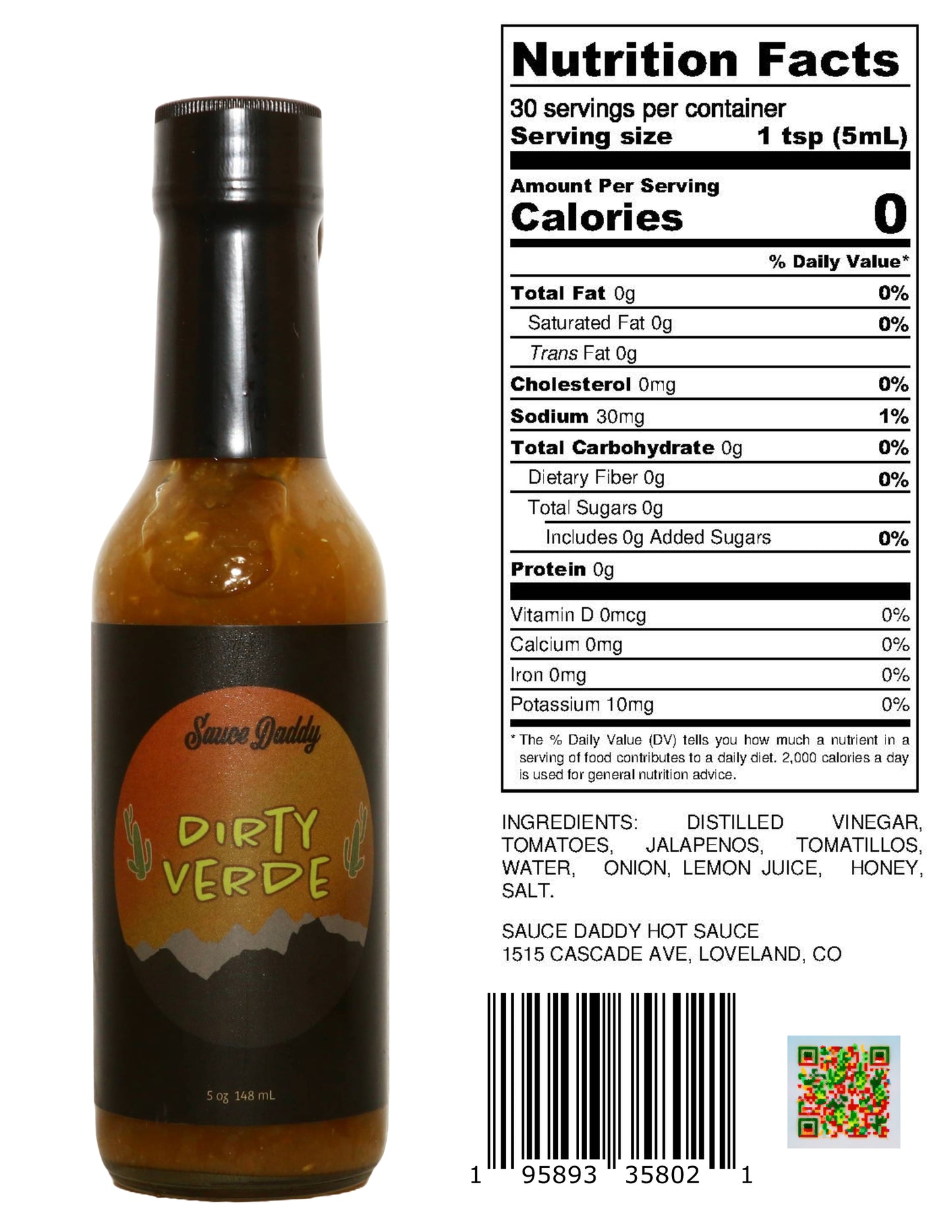 Dirty Verde Hot Sauce