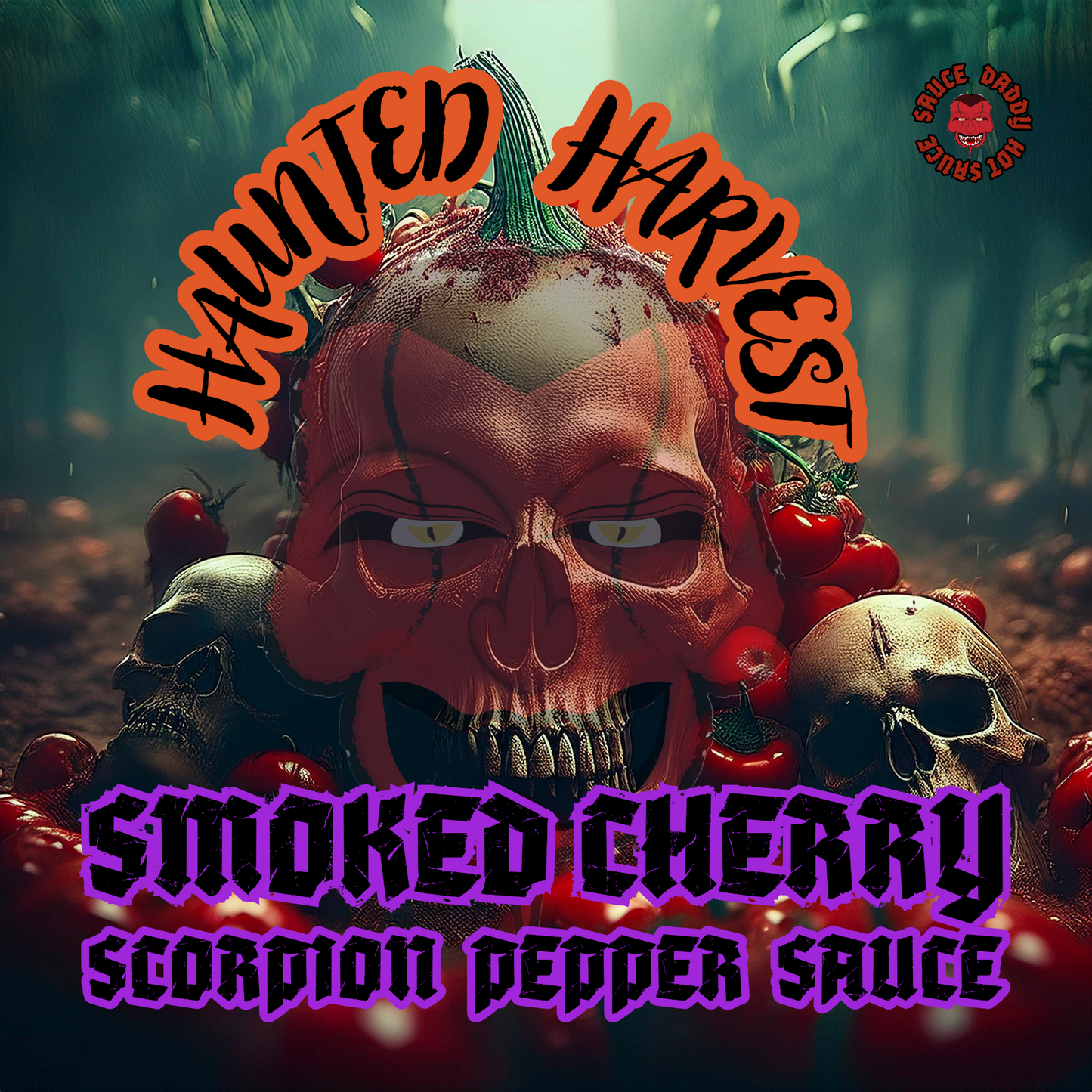 Haunted Harvest Smoked Cherry Scorpion Pepper Hot Sauce