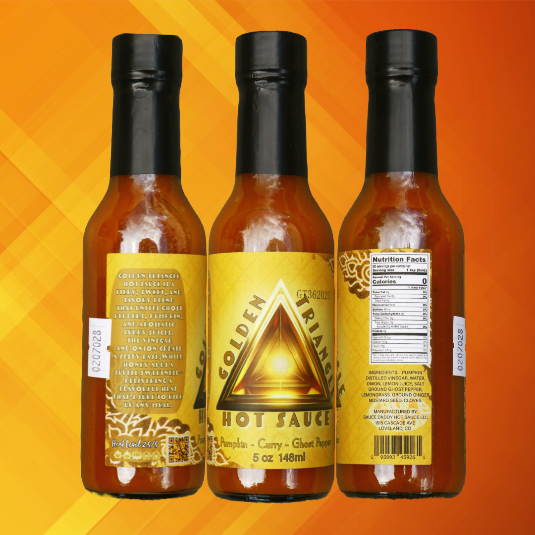 Triangular Sauce Golden Triangle Pumpkin Curry Hot Sauce – Sauce Daddy Hot Sauce