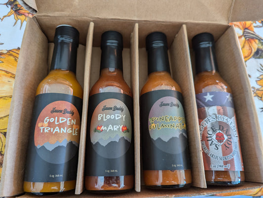 Holiday 4 pack of Hot Sauces, Mix and Match